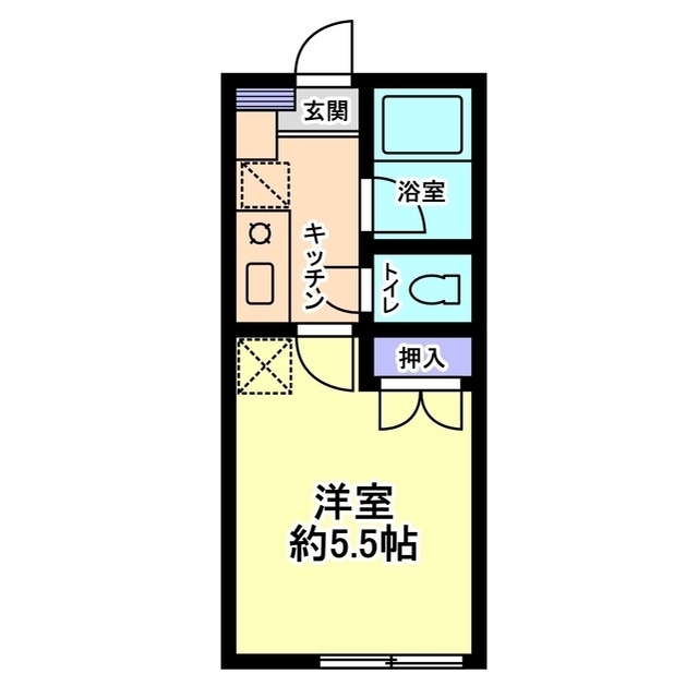 信開セルーラ山代温泉南１の間取り