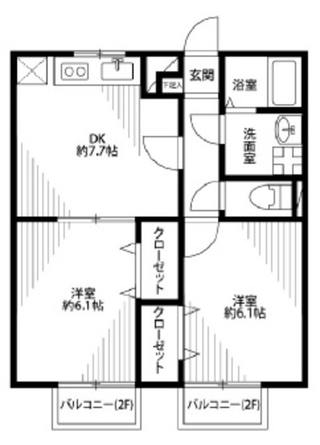 アムールHAPPINESSの間取り