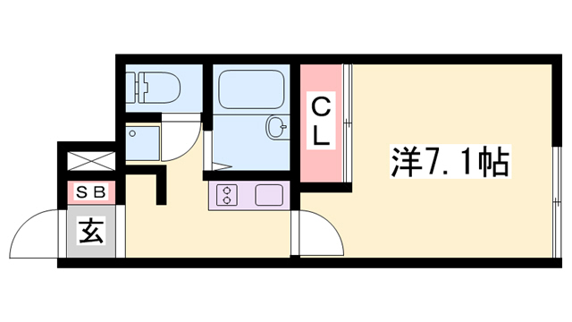 加東市上滝野のアパートの間取り