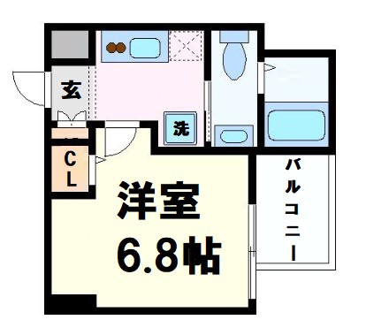 SERENiTE本町refletの間取り