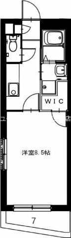 鹿児島市郡元のマンションの間取り