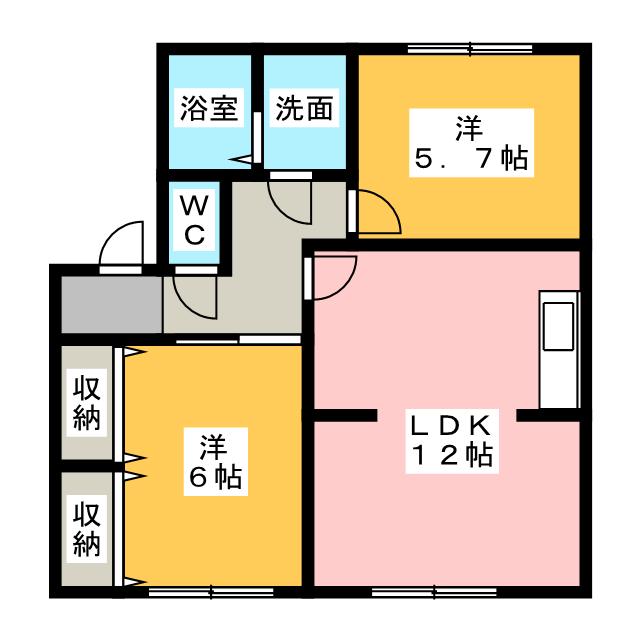 コスモ松下の間取り