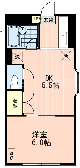 薔薇ハウスの間取り