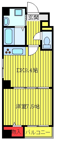 文京区千駄木のマンションの間取り