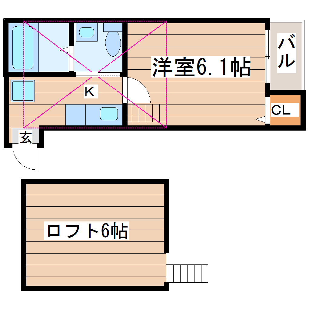 コーポ大柳２_間取り_0