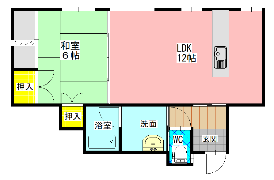 GINZA　R　昭和町の間取り