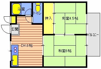 双葉ハイツの間取り