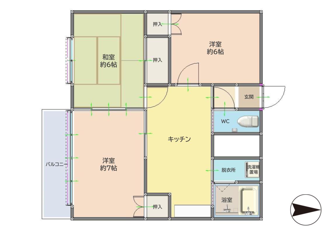 ドミーユＳの間取り