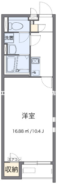 備前市東片上のアパートの間取り