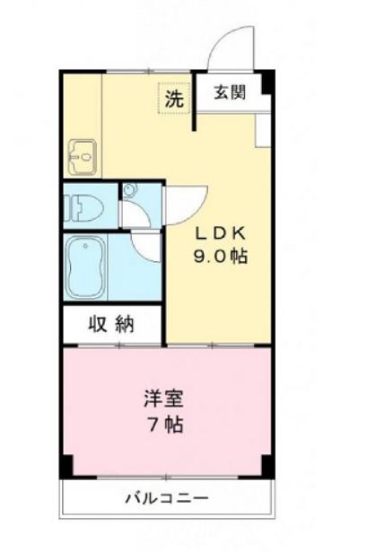 栄マンションの間取り