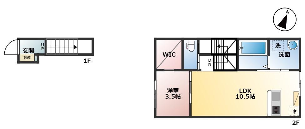 Dieci　A棟の間取り