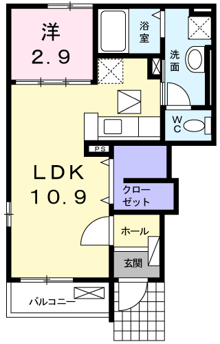 ハイツ．さくらの間取り