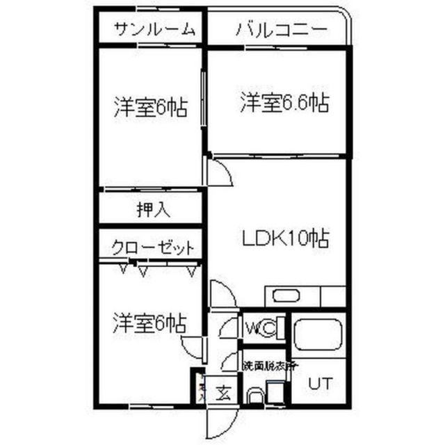 コスモス南の間取り