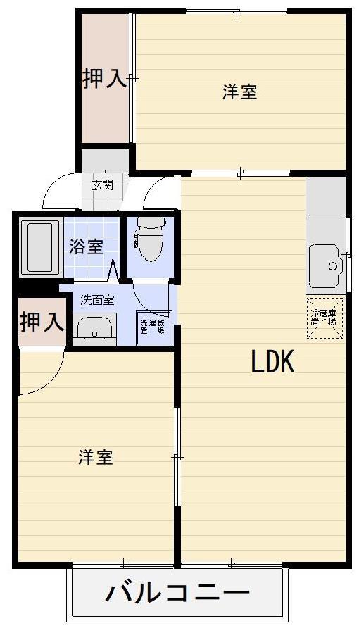 パインヒル　Ｃの間取り