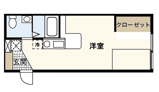 広島市西区竜王町のアパートの間取り