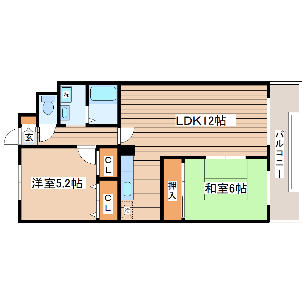 椌木壱番館の間取り