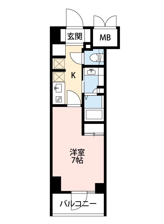 千葉市美浜区高洲のマンションの間取り