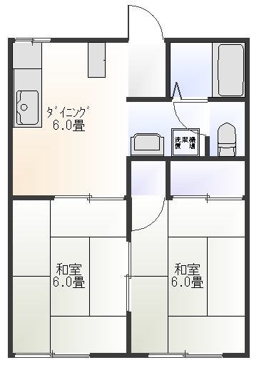 コーポココロの間取り