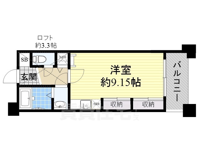 吹田市垂水町のマンションの間取り