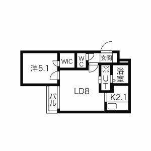 セルバテール南15条の間取り