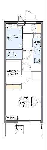 レオパレス菱沼の間取り