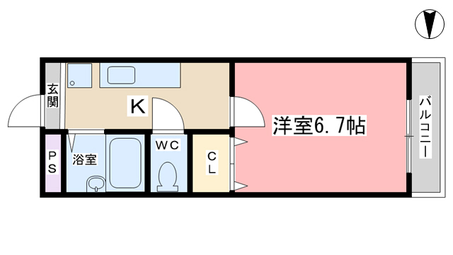 クレール山陵の間取り