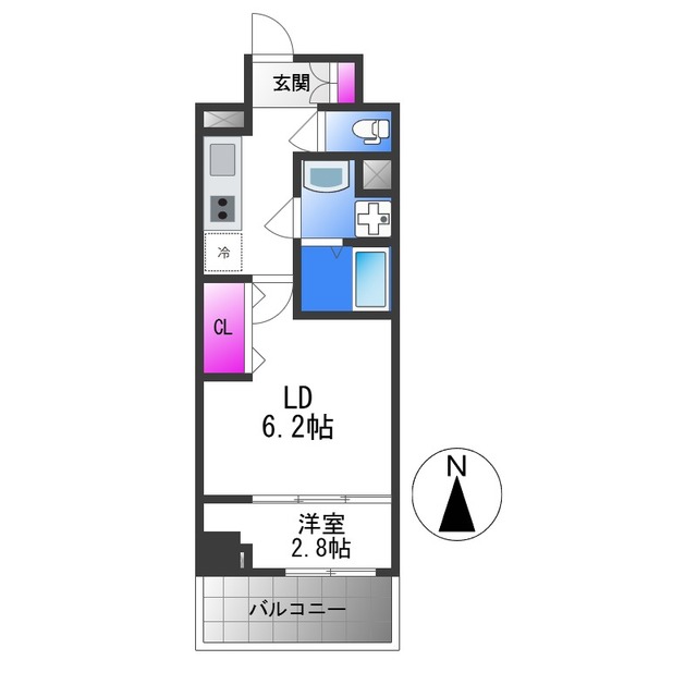 リアライズ鶴橋東IIの間取り