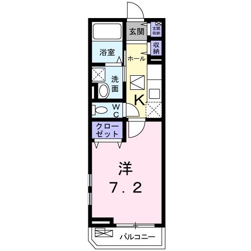 泉佐野市羽倉崎のアパートの間取り