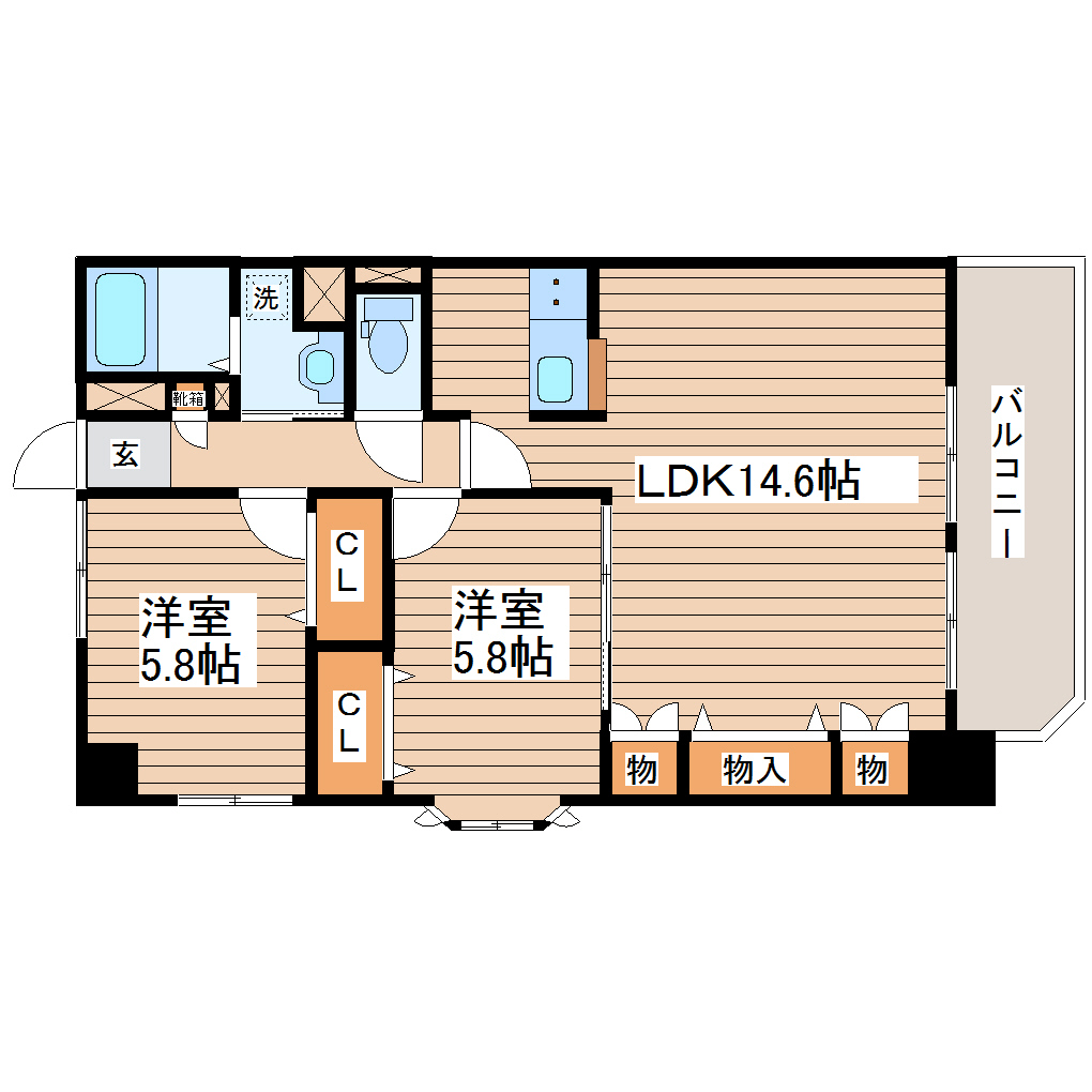 ロータス仙台中央の間取り