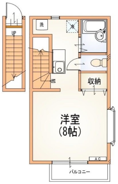 玉二ハイツの間取り