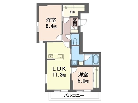 グリーンセントシャーメゾンの間取り