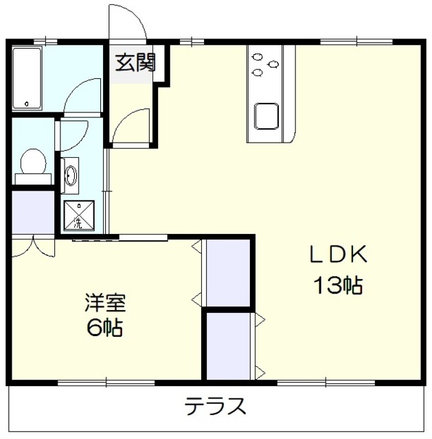 グリーンビューハウスB棟の間取り