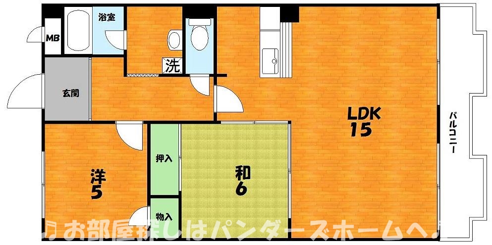 第2ゲートリバーハイツの間取り