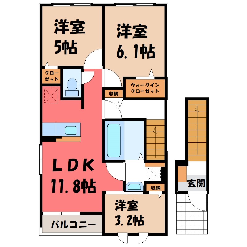 【ハレレアの間取り】