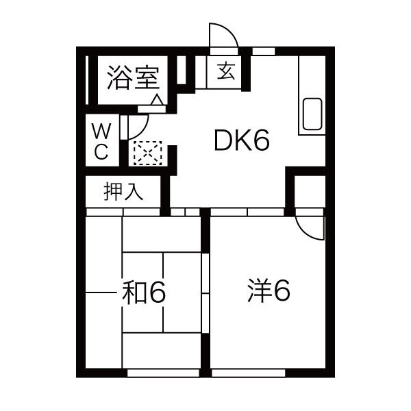 タウニーＮｏ．５の間取り