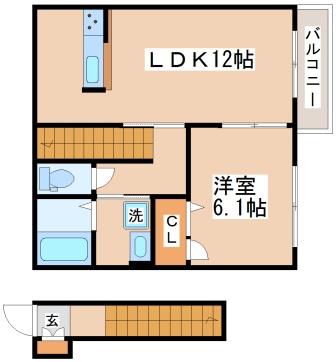 リンデン桜木の間取り