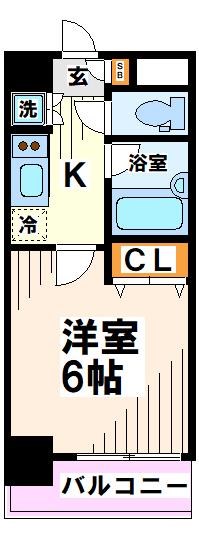 府中市緑町のマンションの間取り