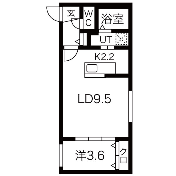 ガーディアン発寒の間取り