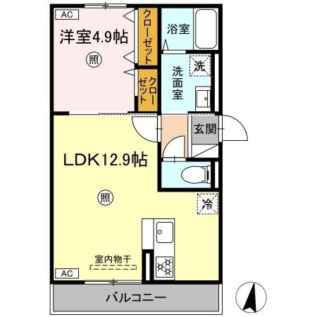 D-Resena和田の間取り