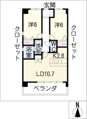 ヴェルドミールIIの間取り