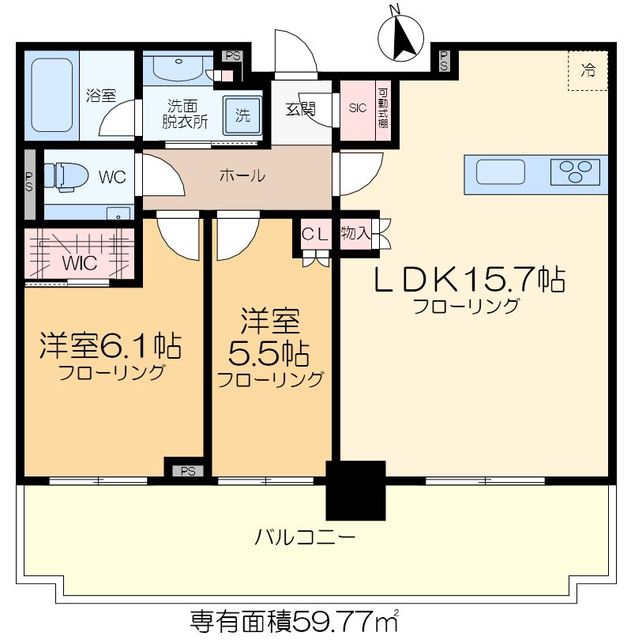 足立区千住のマンションの間取り