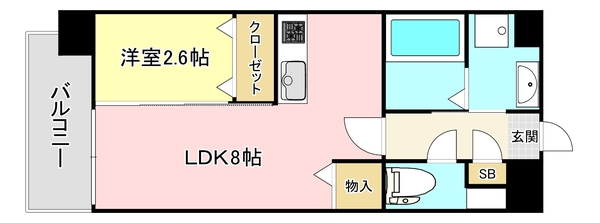 Ｕ’ｓ　Ｒｅｓｉｄｅｎｃｅ　門司港オーシャンテラスの間取り