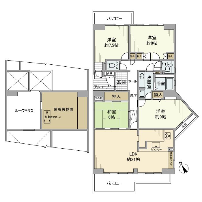 浦安市日の出のマンションの間取り