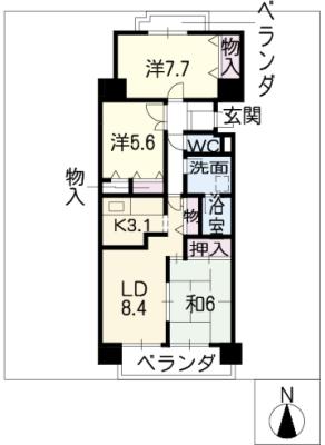 クレスト石川橋の間取り