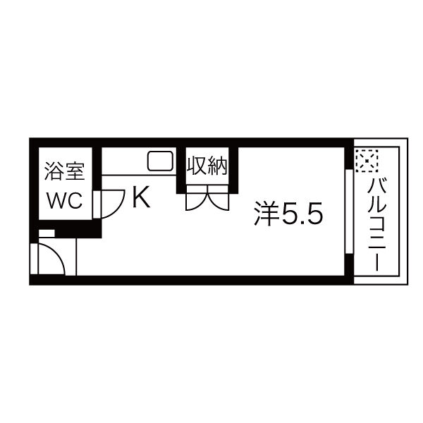 豊明市三崎町のマンションの間取り