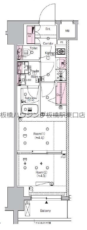 SYFORME　ITABASHI（シーフォルム　イタバシ）の間取り