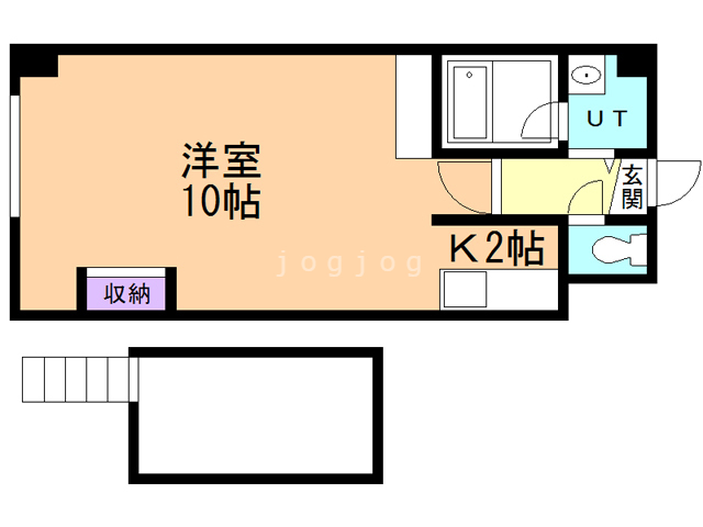 石狩郡当別町園生のマンションの間取り