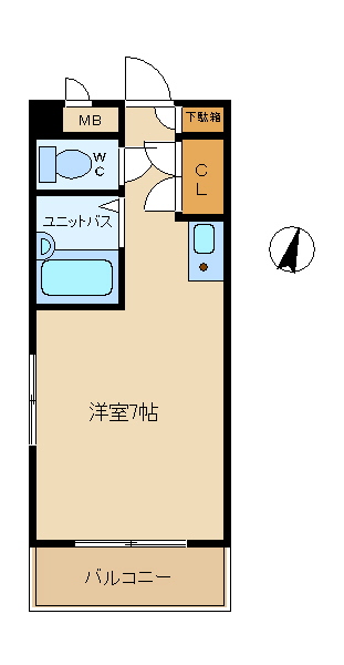 尼崎市尾浜町のマンションの間取り