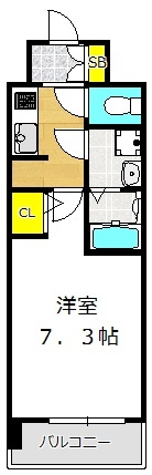Ｓ－ＲＥＳＩＤＥＮＣＥ大阪同心の間取り