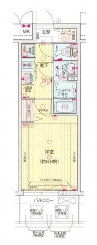プレサンス大阪都島エレナードの間取り